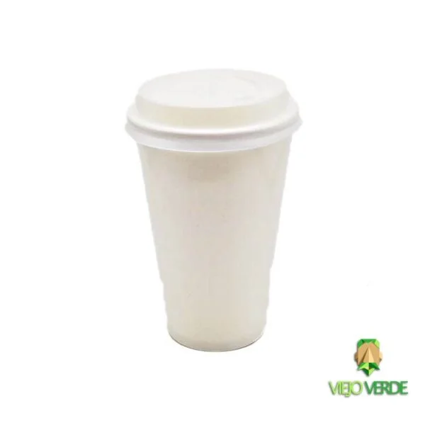 vaso de cartón 12 oz con tapa