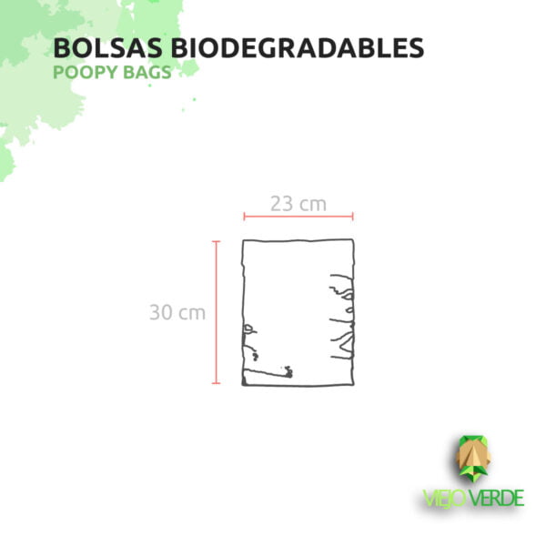 dimensiones bolsas biodegradables poopy bags mascotas