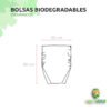 dimensiones bolsas biodegradables cocina baño orgánicos