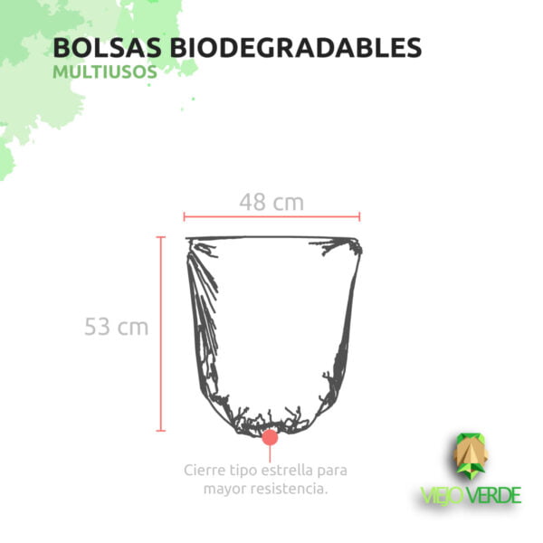 48x53 dimensiones bolsas multiusos biodegradables