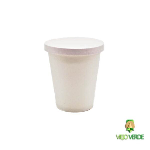 vaso de cartón 7 oz con tapa de cartón