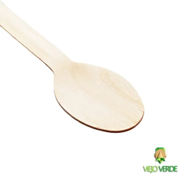 cuchara de madera de abedul detalle