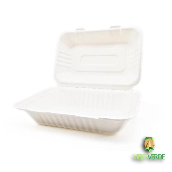 portacomidas de bagazo de caña j1 abierto