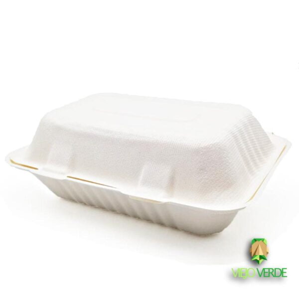 portacomidas de bagazo de caña j1 cerrado