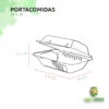 dimensiones portacomidas j1