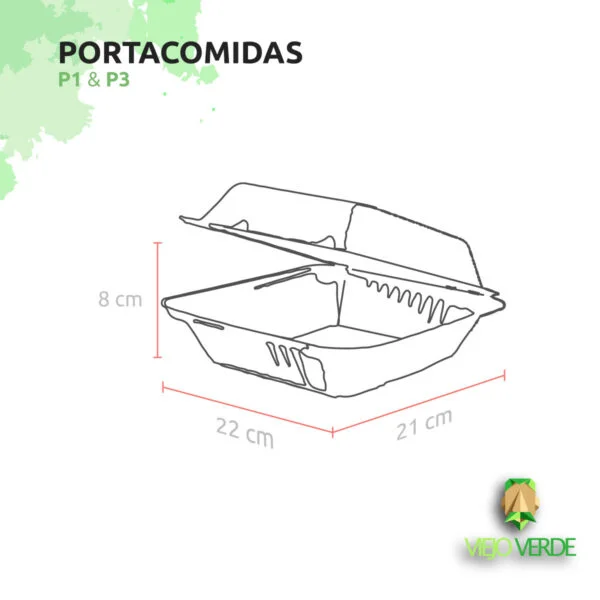 dimensiones p1 p3 portacomidas