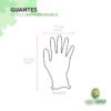 dimensiones guantes desechables biodegradables nitrilo