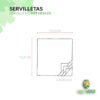 dimensiones servilletas naturales