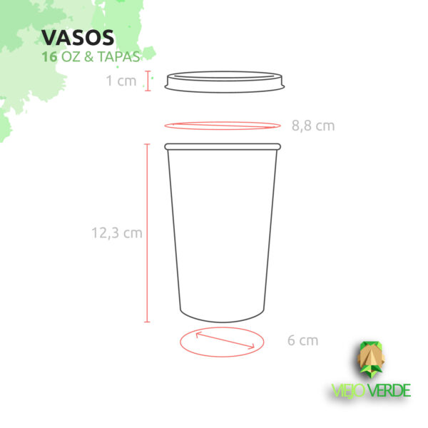 vaso 16 oz medidas