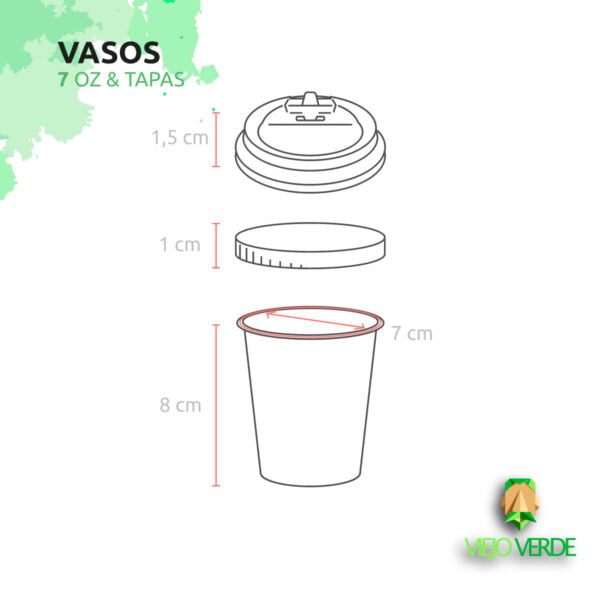 dimensiones vasos 7 oz