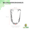medidas bolsa biodegradable de maíz 60x90