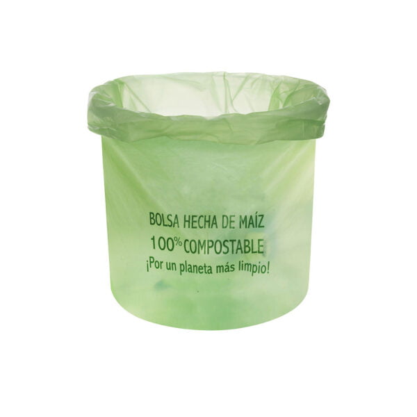 bolsa de almidón de maíz en uso