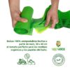 rollo de bolsa de almidón de maíz biodegradable orgánico