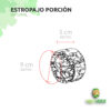 medidas porción estropajo
