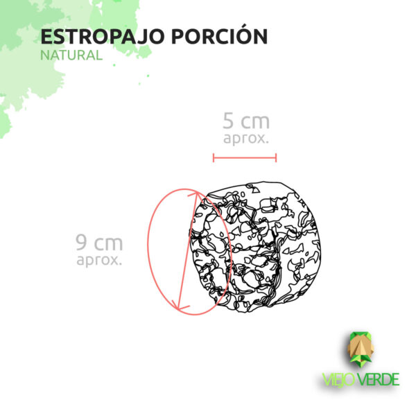 medidas porción estropajo