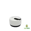 Vaso plegable de silicona negro plegado