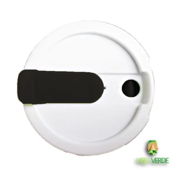 Vaso plegable de silicona negro tapa