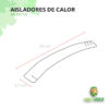 Aisladores de calor de cartón x 50 uds. 5 medidas del aisaldor de calor abierto