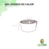 medidas aislador de calor armado