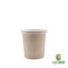 Tazón 16 oz de fibra de caña con tapa