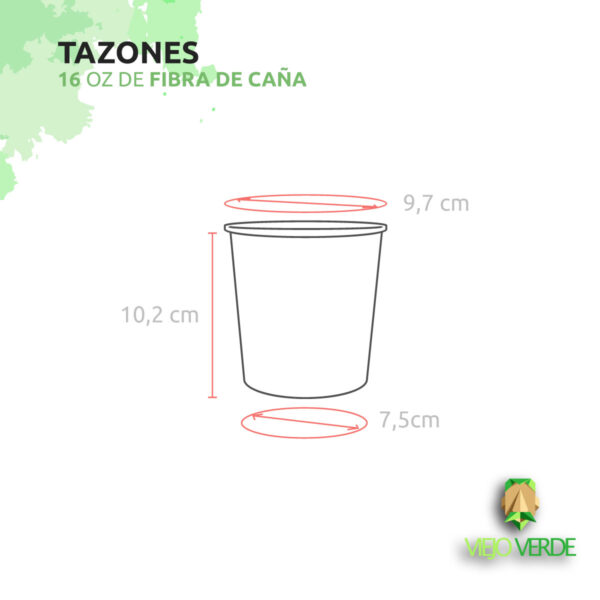 medidas de tazón de 16 oz