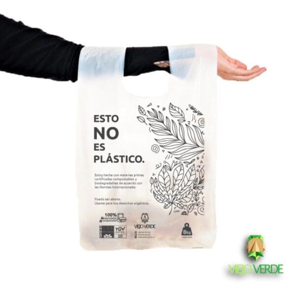 Bolsas biodegradables hechas de maíz