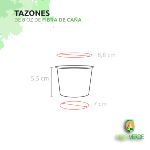medidas tazón de 8 oz