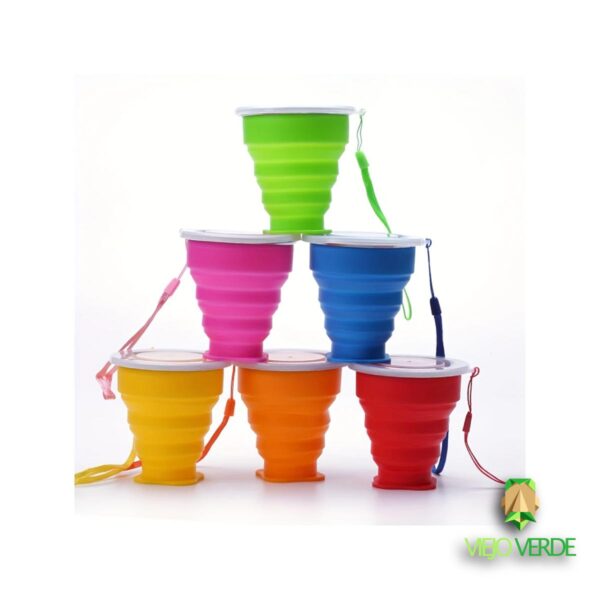 Vasos plegables de silicona
