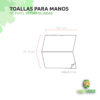 medidas toallas de manos interfoliadas
