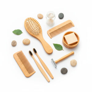 Base para cepillo de bambú