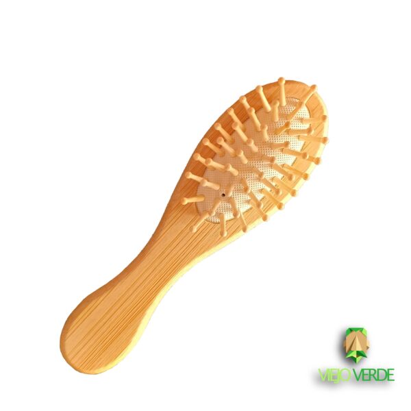 Cepillo pequeño de bambú 1 cepillo pequeño de bambú para el cabello