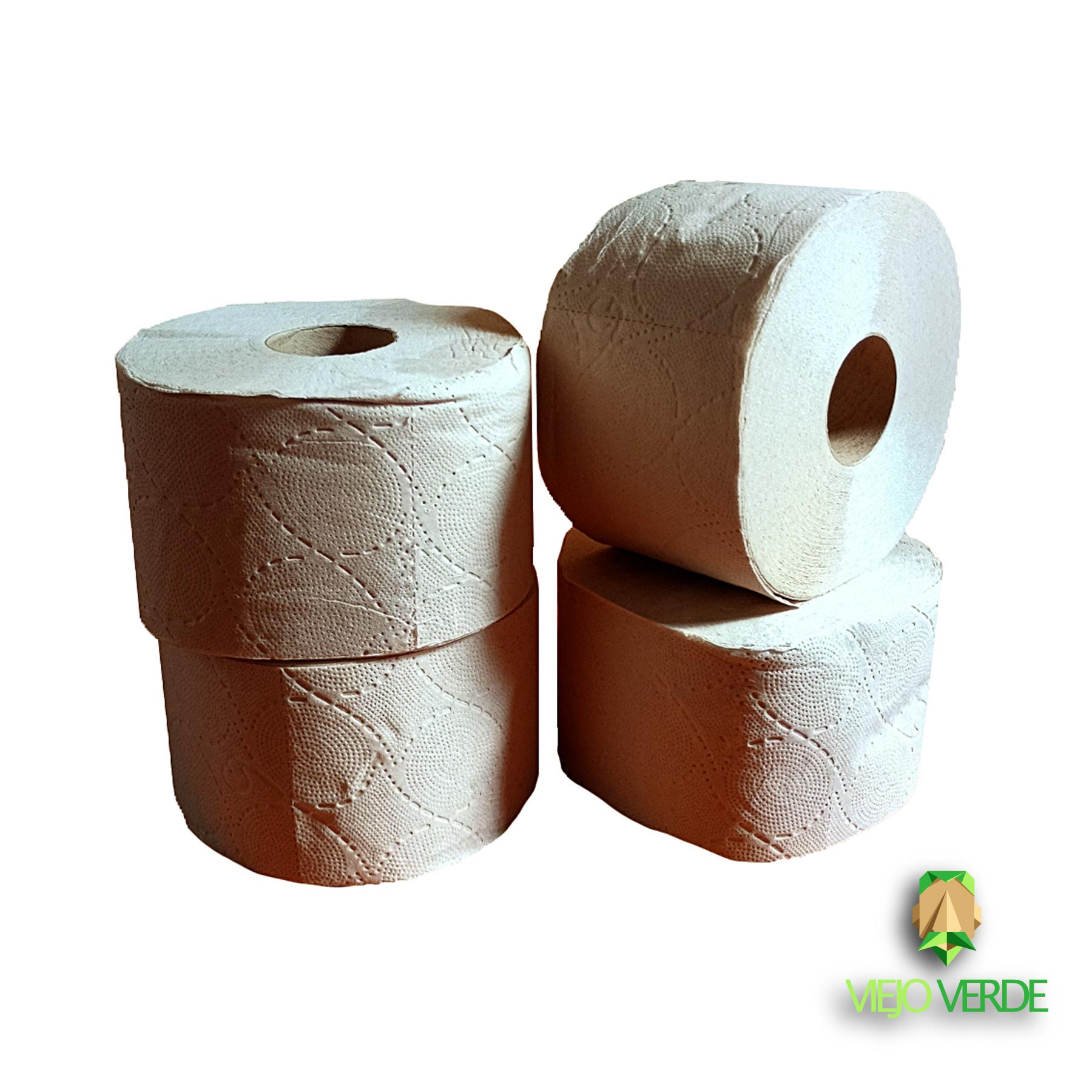 Papel higiénico ecológico de fibras recicladas