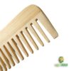 Peine de bambú de dientes anchos anti frizz 4 Peine bambu C