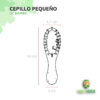 Cepillo pequeño de bambú 5 cepillo pequeño de bambú para el cabello