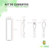 Kit de cubiertos hechos de fibra de trigo 3 medidas-cubiertos-de-trigo