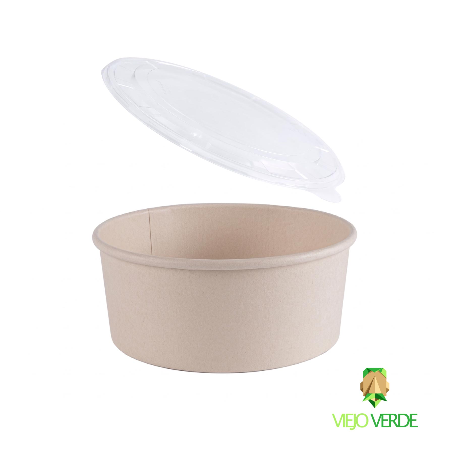 Bowls kraft 26 oz con tapas X 50 uds.