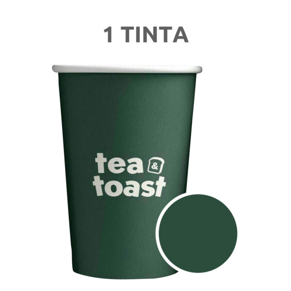 1-tinta Vasos de cartón personalizados • 1.000 unidades