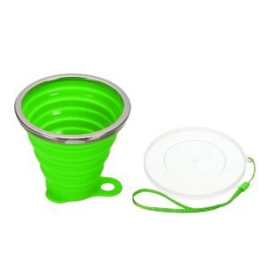 vaso-plegable-verde Vasos de cartón personalizados • 1.000 unidades